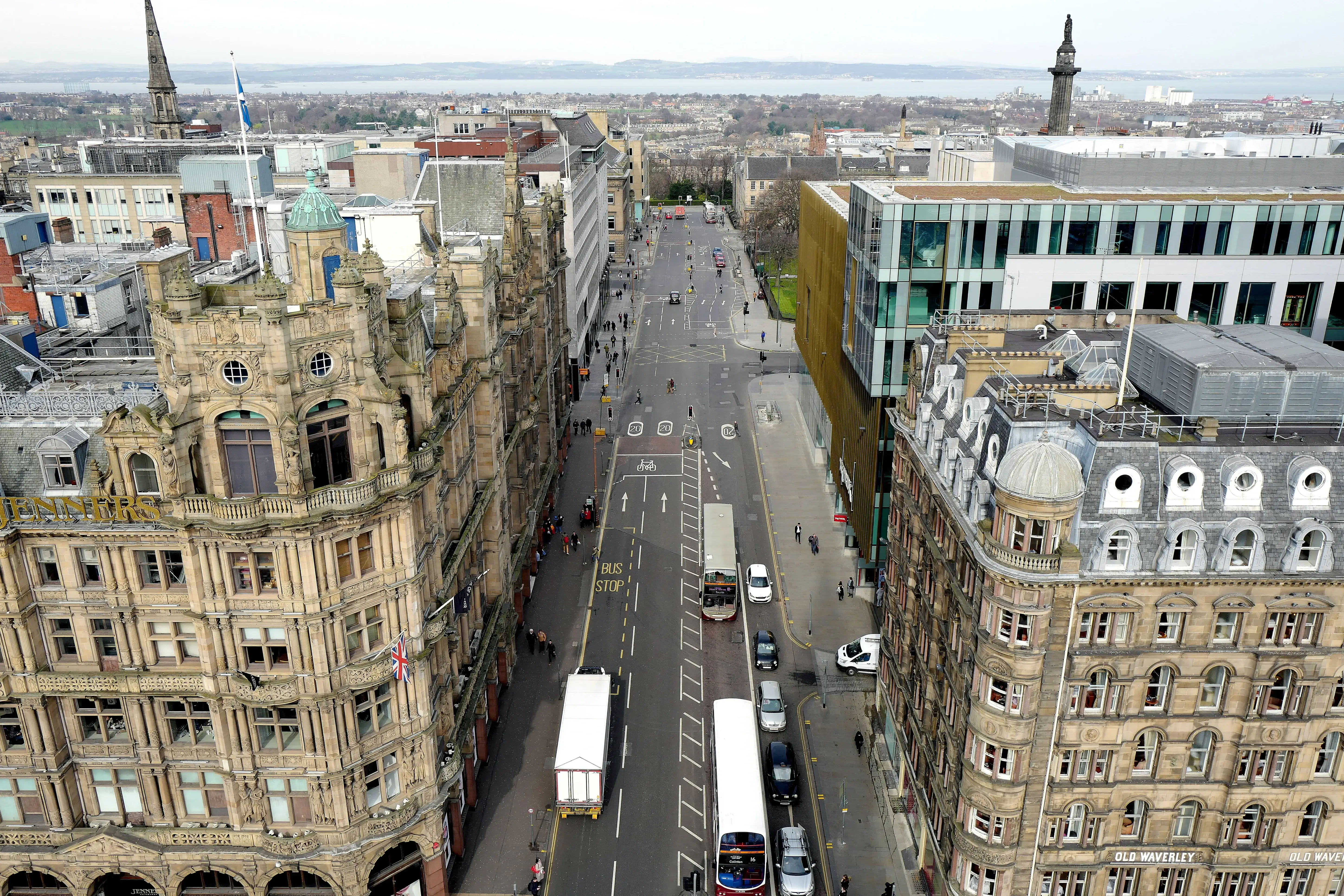 View of street from above